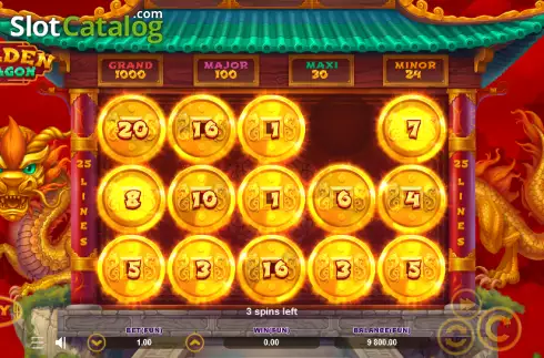 Οθόνη6. Golden Dragon (Zillion Games) Κουλοχέρης 