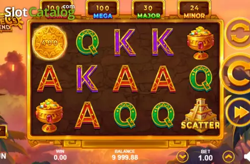 Οθόνη2. Aztec's Legend (Zillion Games) Κουλοχέρης