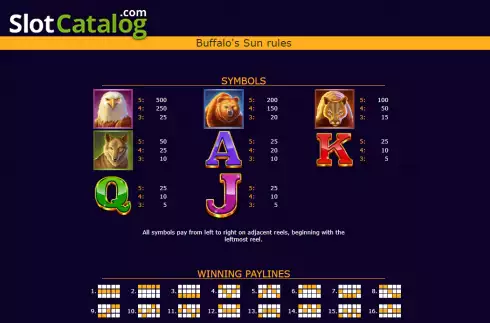 Οθόνη5. Buffalo's Sun Κουλοχέρης