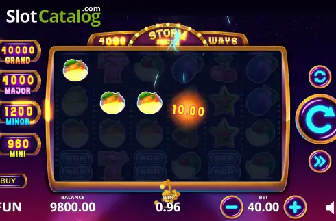 Οθόνη3. Storm Fruits 2 Κουλοχέρης