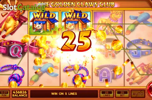 Οθόνη3. The Golden Claws Club Κουλοχέρης