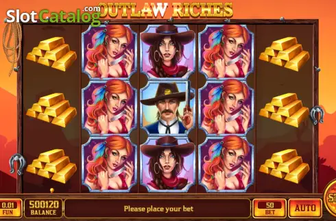 Οθόνη2. Outlaw Riches Κουλοχέρης