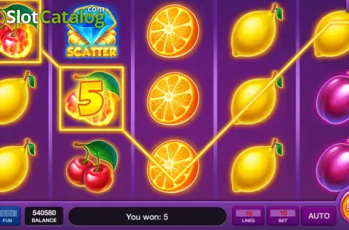 Οθόνη3. Molten Fruits Κουλοχέρης 