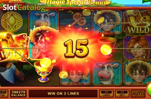 Οθόνη3. Magic Sprout Bonus Κουλοχέρης
