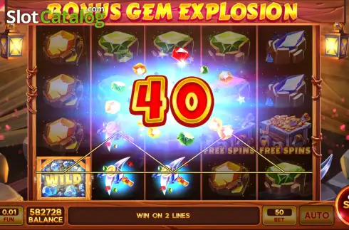 Οθόνη3. Bonus Gem Explosion Κουλοχέρης