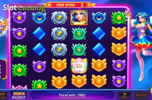 Οθόνη3. Cosmic Queen slot Κουλοχέρης