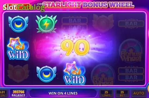 Οθόνη3. Starlight Bonus Wheel Κουλοχέρης