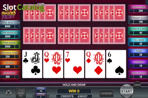 Οθόνη2. Poker 7 All Deuces Prime Κουλοχέρης