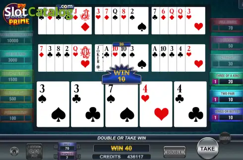 Οθόνη3. Poker 7 Joker Prime Κουλοχέρης