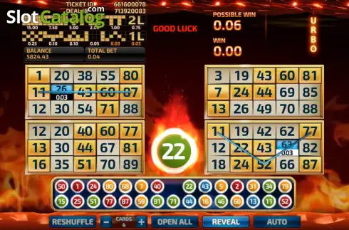 Οθόνη3. Fury Bingo Κουλοχέρης