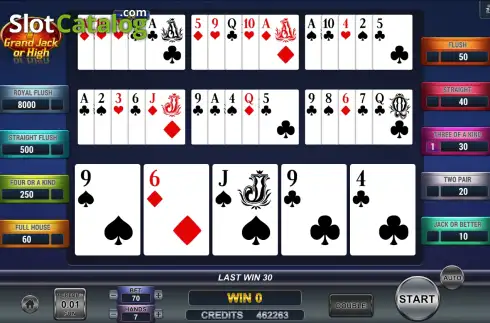 Οθόνη3. Poker 7 Grand Jack or High Κουλοχέρης
