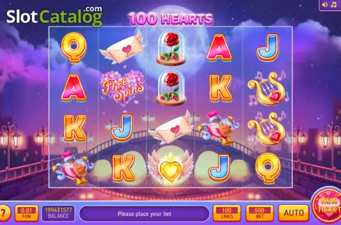 Οθόνη2. 100 Hearts - Open Tabs Κουλοχέρης