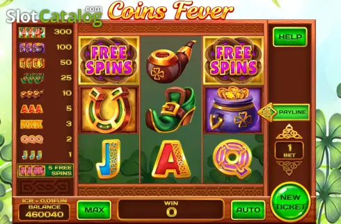 Οθόνη2. Coins Fever - Open Tabs (3x3) Κουλοχέρης