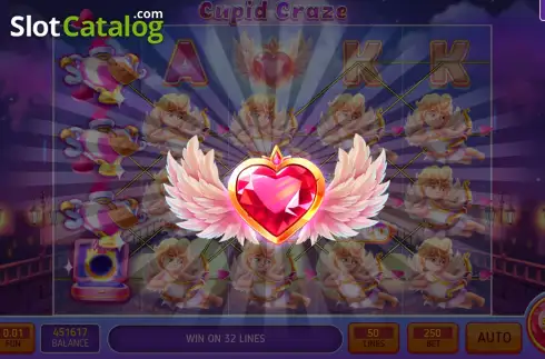 Οθόνη3. Cupid Craze - Open Tabs Κουλοχέρης