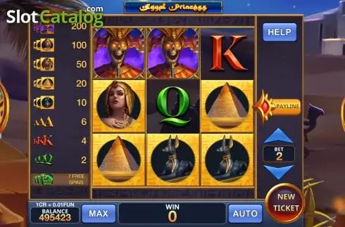 Οθόνη2. Egypt Princess - Open Tabs (3x3) Κουλοχέρης
