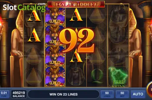 Οθόνη3. Egypt Riddles - Open Tabs Κουλοχέρης