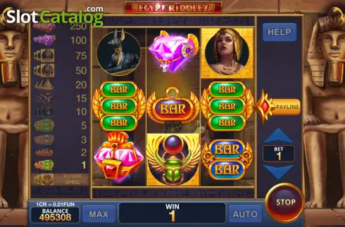 Οθόνη3. Egypt Riddles - Open Tabs (3x3) Κουλοχέρης