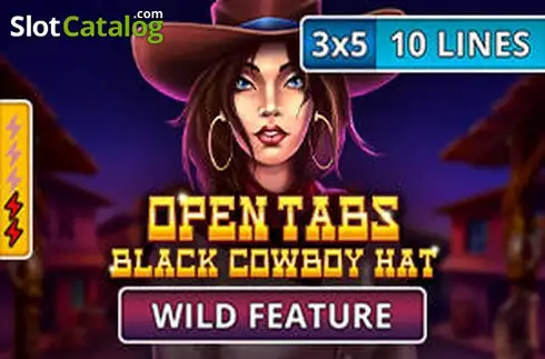 Black Cowboy Hat - Open Tabs Λογότυπο