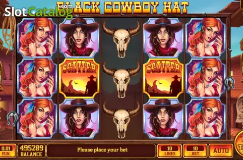 Οθόνη2. Black Cowboy Hat - Open Tabs Κουλοχέρης 
