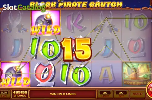 Οθόνη3. Black Pirate Crutch - Open Tabs Κουλοχέρης