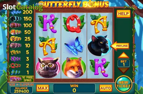 Οθόνη2. Butterfly Bonus - Open Tabs (3x3) Κουλοχέρης 
