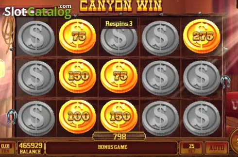 Οθόνη3. Canyon Win - Open Tabs Κουλοχέρης