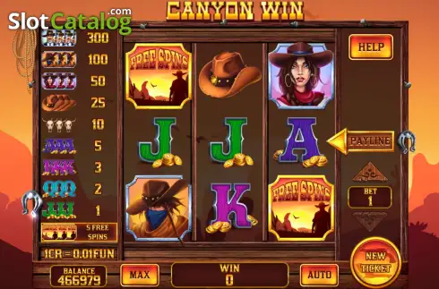 Οθόνη2. Canyon Win - Open Tabs (3x3) Κουλοχέρης