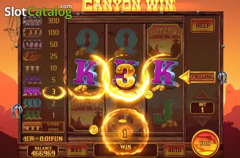 Οθόνη3. Canyon Win - Open Tabs (3x3) Κουλοχέρης