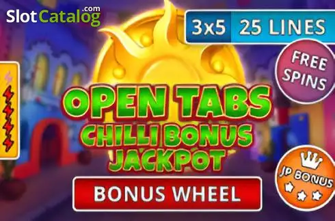 Chilli Bonus Jackpot - Open Tabs Λογότυπο Chilli Bonus Jackpot - Open Tabs Λογότυπο
