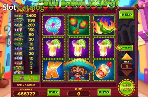 Οθόνη2. Chilli Bonus Jackpot - Open Tabs (3x3) Κουλοχέρης 