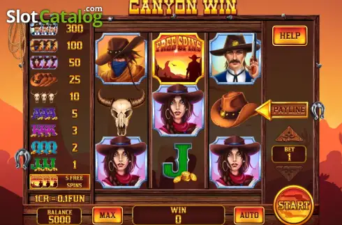 Οθόνη2. Canyon Win (3x3) Κουλοχέρης
