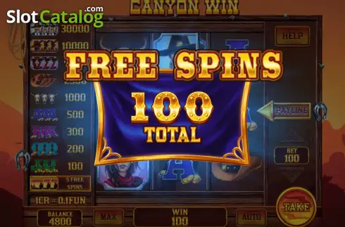 Οθόνη3. Canyon Win (Pull Tabs) Κουλοχέρης 