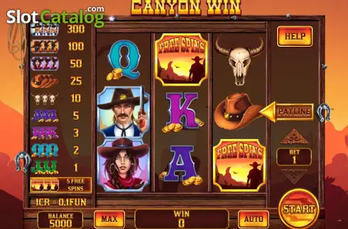 Οθόνη2. Canyon Win (Reel Respin) Κουλοχέρης