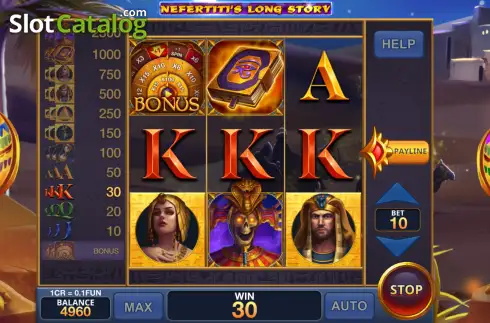Οθόνη3. Nefertiti's Long Story (Pull Tabs) Κουλοχέρης 