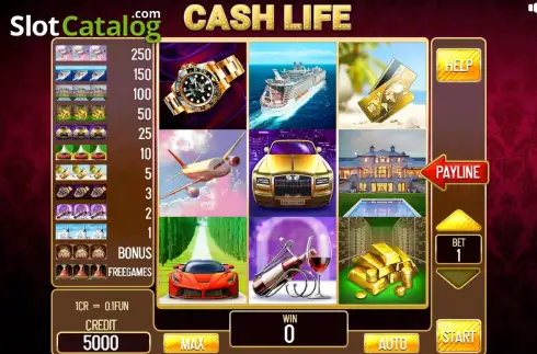 Οθόνη2. Cash Life (pull tabs) Κουλοχέρης