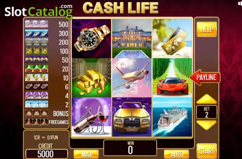 Οθόνη2. Cash Life (3x3) Κουλοχέρης