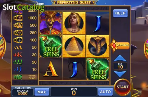 Οθόνη2. Nefertiti's Quest (Pull Tabs) Κουλοχέρης