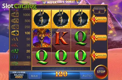 Οθόνη3. Nefertiti's Quest (Pull Tabs) Κουλοχέρης