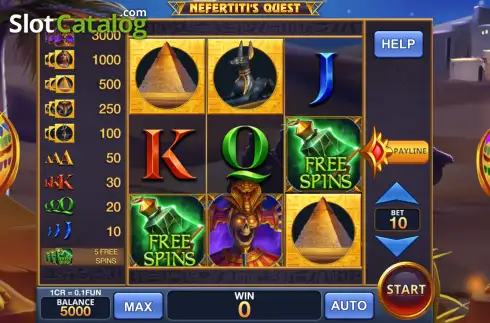 Οθόνη2. Nefertiti's Quest (Reel Respin) Κουλοχέρης