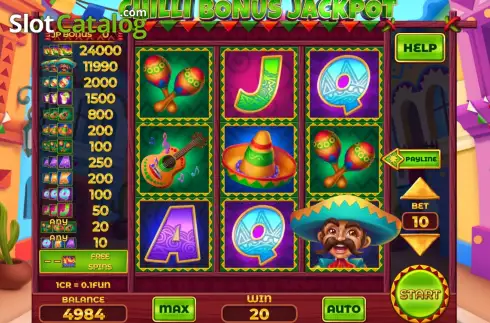 Οθόνη3. Chilli Bonus Jackpot (3x3) Κουλοχέρης