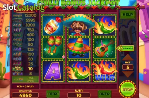Οθόνη3. Chilli Bonus Jackpot (Pull Tabs) Κουλοχέρης