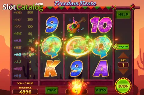 Οθόνη3. Freedom Fiesta (3x3) Κουλοχέρης