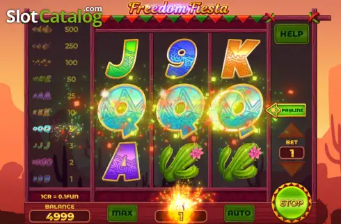 Οθόνη3. Freedom Fiesta (Pull Tabs) Κουλοχέρης