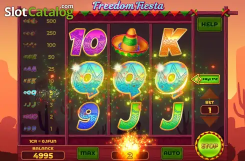 Οθόνη3. Freedom Fiesta (Reel Respin) Κουλοχέρης