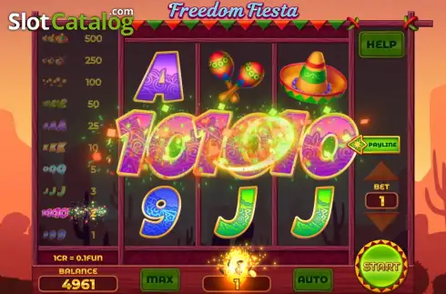 Οθόνη3. Freedom Fiesta (Swap and Win) Κουλοχέρης