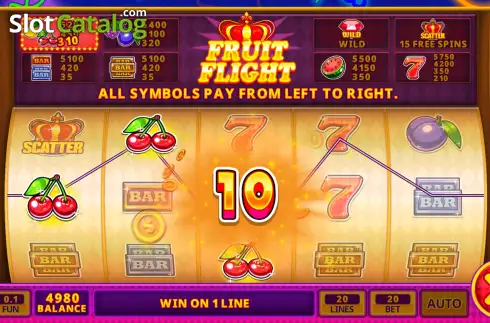 Οθόνη3. Fruit Flight Κουλοχέρης