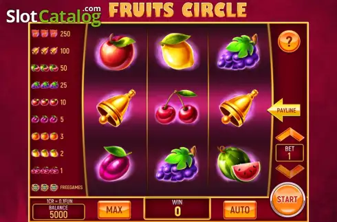 Οθόνη2. Fruits Circle (Pull Tabs) Κουλοχέρης 