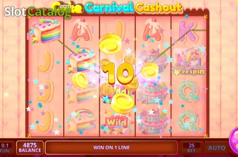 Οθόνη3. Cake Carnival Cashout Κουλοχέρης