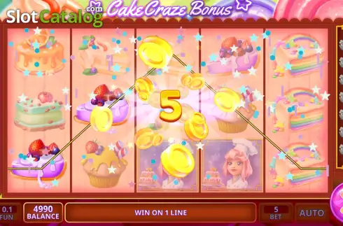 Οθόνη3. Cake Craze Bonus Κουλοχέρης 