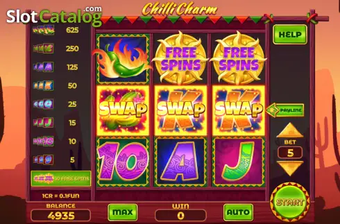 Οθόνη3. Chilli Charm (Swap and Win) Κουλοχέρης